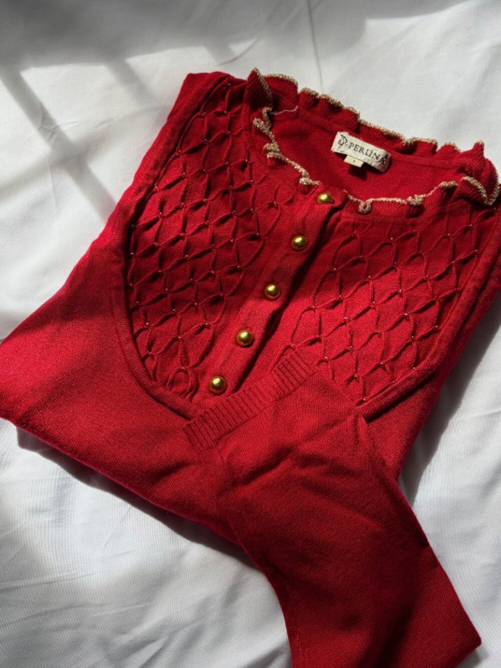 perlina | size 1 (xs)  | vintage red sweater